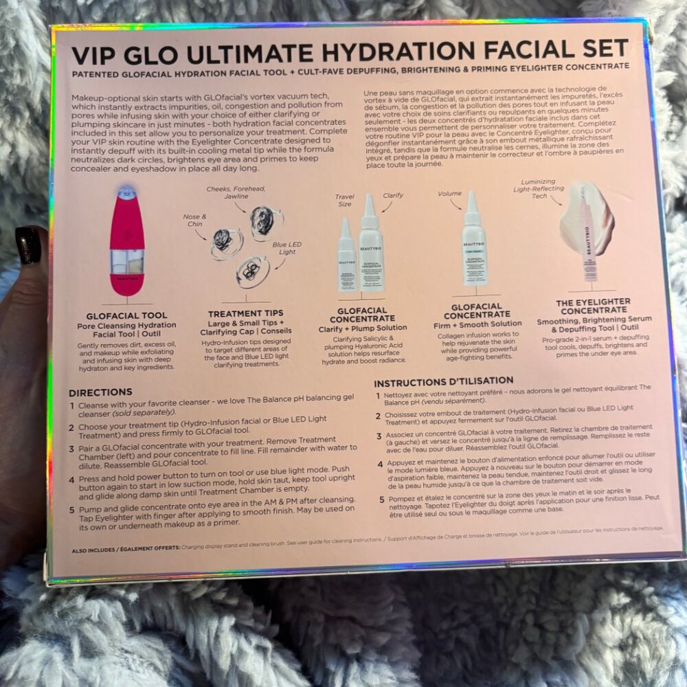 BeautyBio VIP Glo Glofacial Set w/ Eyelighter Concentrate- NEW IN BOX - Picture 7 of 7